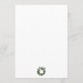 Programme Monogramme moderne Eucalyptus Wreath Black (Dos)