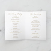 Programme Monogramme Neutre Classique Élégant Mariage (Intérieur)