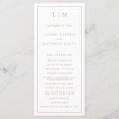 Programme Monographie rose Rose simple Mariage élégant (Devant)