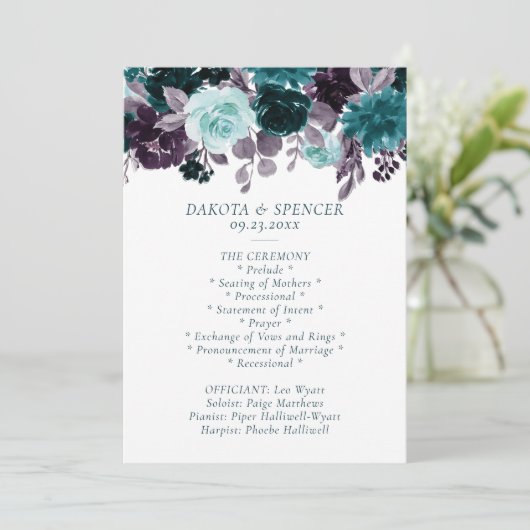 Programme Moody Boho | Turquoise Turquoise et pourpre (Debout devant)