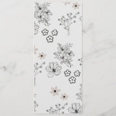 Programme Motif de fleurs hippie gris noir rétro Y2K (Dos)