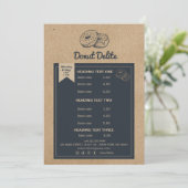 Programme motif de la boulangerie en papier artisanal (Debout devant)