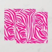 Programme Motif imprimé zèbre rose (Devant / Derrière)
