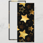 Programme Motif sans couture avec des étoiles dorées (Devant / Derrière)