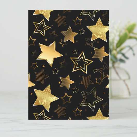 Programme Motif sans couture avec étoiles d'or (Debout devant)