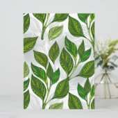 Programme Motif sans couture avec Feuilles de thé vert (Debout devant)