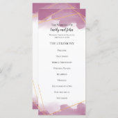 Programme Mulberry Watercolor Gold Lignes géométriques Maria (Devant / Derrière)