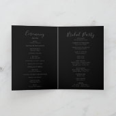 Programme Multicolor sauvage Floral plié Mariage noir (Intérieur)