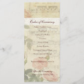 Programme Musique victorienne et mariage Rose (Dos)