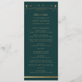 Programme Mystique Vert Or Soleil Lune Espace Astronomique (Devant)