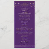 Programme Mystique violet or Sun Moon Stars Space (Dos)