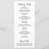 Programme Natasha Monogram Mariage moderne (Dos)