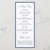 Programme Nautical Anchor Monogram Wedding (Dos)
