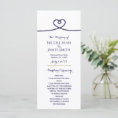 Programme Nautical Tying Knot Heart Wedding (Debout devant)