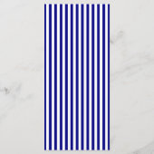 Programme Navy Blue Bow Wedding Place Setting Thank You Card (Dos)