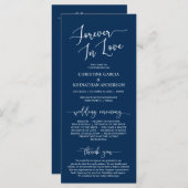 Programme Navy Blue, Forever in Love, Cérémonie Mariage (Devant / Derrière)