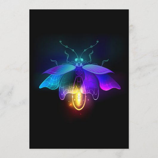Programme Neon Firefly sur noir (Devant)