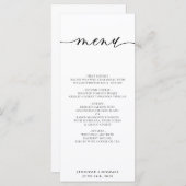 Programme Nettoyage minimal Mariage blanc moderne simple (Devant / Derrière)