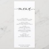 Programme Nettoyage minimal Mariage blanc moderne simple (Devant)