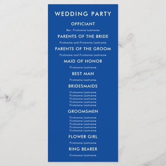 Programme N'importe quelle couleur moderne Starfish Mariage (Dos)