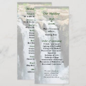 Programme NJ - Waterfall Paterson NJ Wedding Program (Devant / Derrière)