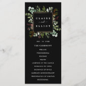 Programme Noël Botanique Vert Mariage Noir (Devant)