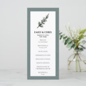 Programme Noël Joie | Cérémonie de mariage hivernal d'aquare (Debout devant)