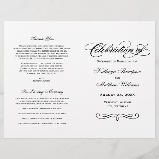 Programme Noir (Devant)