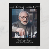 Programme Noir & blanc moderne écriture manuscrite de script (Devant)