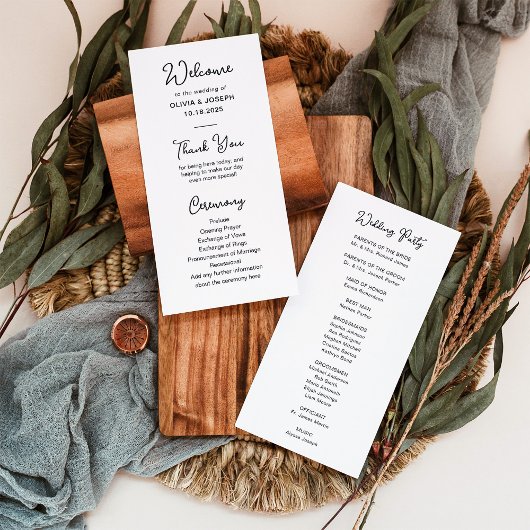 Programme Noir et blanc doux et capricieux | MARIAGE