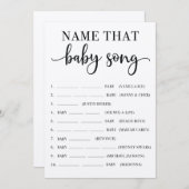 Programme Nom Ce Bébé Chanson Baby shower Jeu (Devant / Derrière)