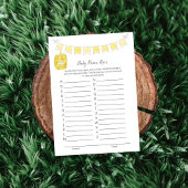 Programme Nom du bébé Race Jeu Girl Teddy Bear Card