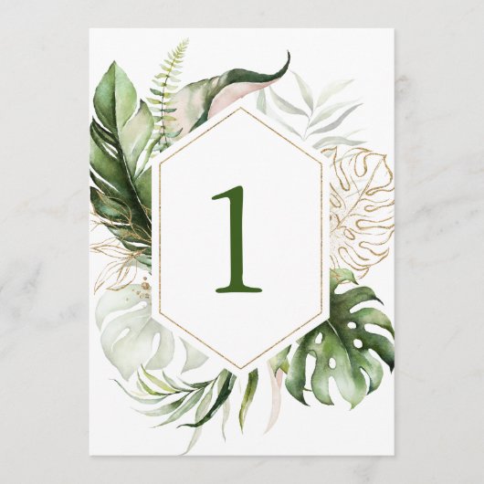 Programme Nombres de tableaux floraux de verdure tropicale (Devant)