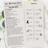 Programme nostalgique de mariage dans les journaux