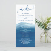 Programme Nous faisons Blue Ombre Mariage d'aquarelle (Debout devant)