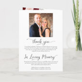 Programme Nous faisons Elegant Burgundy Blush Boho Rose Mari (Dos)