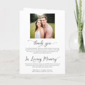 Programme Nous Faisons Élégant Pale Peach Rose plié Mariage (Dos)