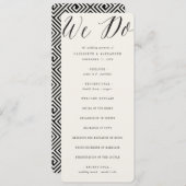 Programme Nous faisons Script Calligraphie Mariage classique (Devant / Derrière)