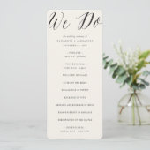Programme Nous faisons Script Calligraphie Mariage classique (Debout devant)