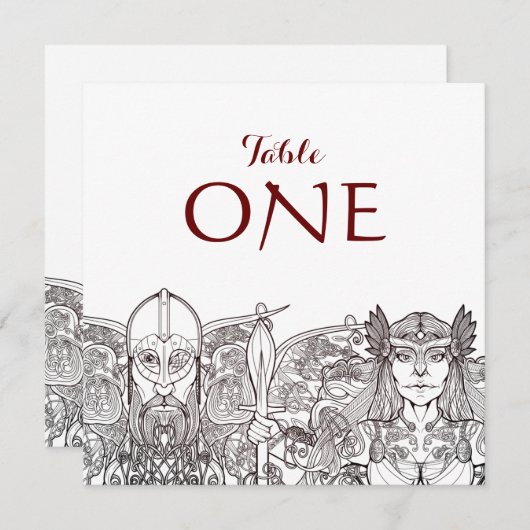 Programme Numéros de tableau individuel Woden & Fríge (Devant / Derrière)