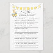 Programme Nursery Rhymes Jeu Girl Teddy Bear Card (Devant)