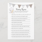 Programme Nursery Rhymes Jeu moderne Baby Elephant Card (Devant)