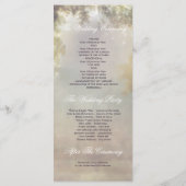 Programme Oak Tree and String Lights Rustic Wedding Programm (Dos)