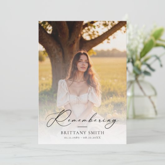 Programme Obituary Order of Service Memorial Funeral (Debout devant)