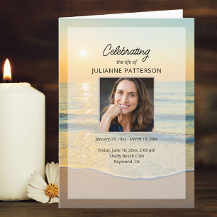 Programme Ocean Beach Votre photo Célébration des funéraille