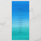 Programme Ocean Blue Green Beach Mariage tropical Palm Tree (Dos)