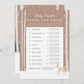 Programme Oh Deer - Baby shower Devine le prix ! (Devant / Derrière)