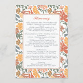 Programme Oiseaux floraux Abstraits Itinéraire Mariage du mi (Dos)