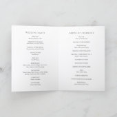 Programme Old Money Black and White Classic Wedding (Intérieur)