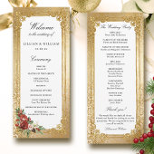Programme Opulence dorée Noël Mariage floral